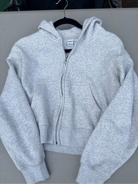 T.J.Maxx Light Gray Zip-Up Hoodie